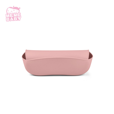 Heart Shape Baby Feeding Silicone Catch Bib Non Toxic Soft Washable