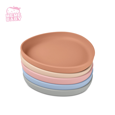 BSCI Baby Silicone Dinner Plate Eco Friendly Silicone Childrens Plates