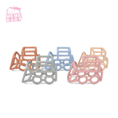 Chewable Soft Silicone Teether Soothing Teeth Growing Pain Food Grade Silicone Sensory Toy