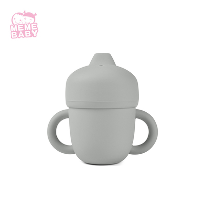 Toddler Kids Feeding silicone Drink Sippy Cup With Tight Lid Wearable
