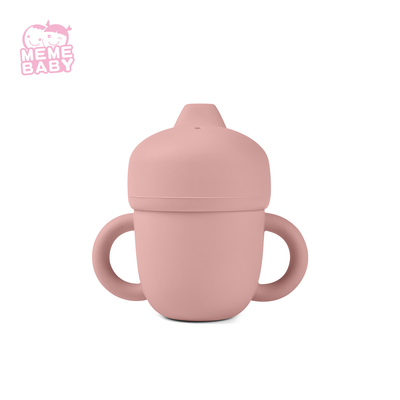 Toddler Kids Feeding silicone Drink Sippy Cup With Tight Lid Wearable
