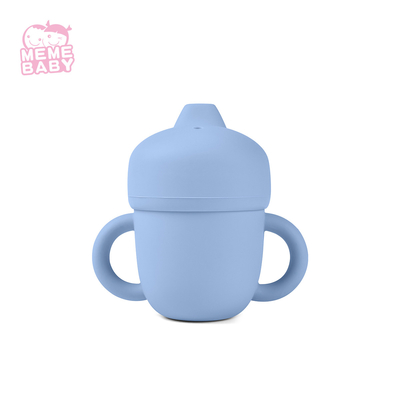 Toddler Kids Feeding silicone Drink Sippy Cup With Tight Lid Wearable