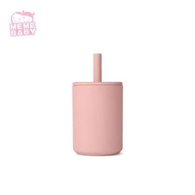 Cartoon Silicon Mini Kids Drinking Water Cup Reusable Food Grade Portable Toddler Mug