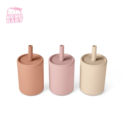 Cartoon Silicon Mini Kids Drinking Water Cup Reusable Food Grade Portable Toddler Mug