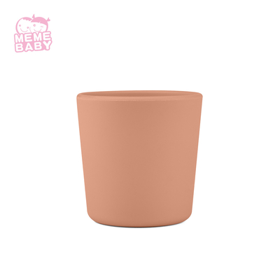 Collapsible Silicone Baby Cup Set School Kids Adult Space Silk Debossed Logo