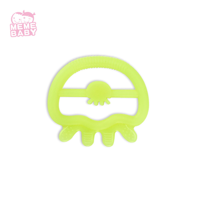 LFGB Toddler soft Silicone Teether Food Grade BPA Free Eco Friendly Jellyfish Animal