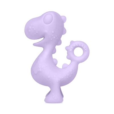 Dinosaur Soft Silicone Teether Multiple Colors Easy To Grasp