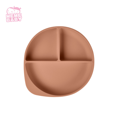 Nordic Style Food Grade Silicone Divided Suction Plate Baby Use