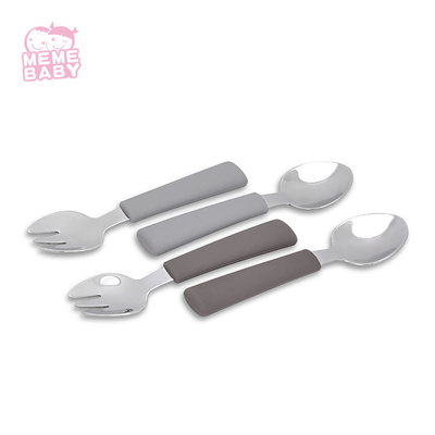 Food Grade Children Knife Fork And Spoon Set SS Cutlery Kit Eco Friendly
