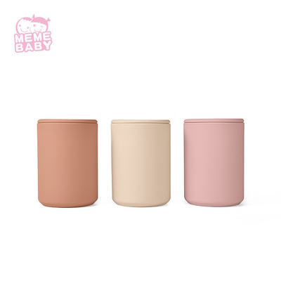 OEM Service Water Drinking Portable Silicone Straw Cup For Babies