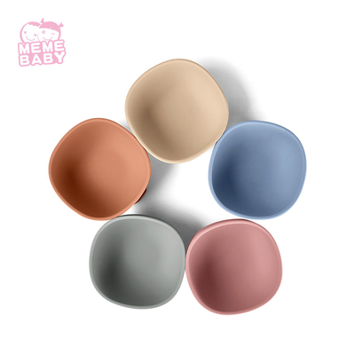 Toddler Kid Use Silicone Small Bowls With Silicone Lid Customized Logo