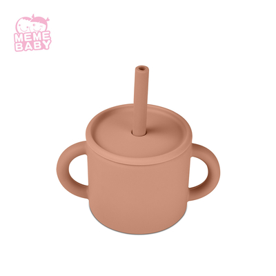 OEM Welcome Reusable Silicone Cup Large Capacity 220ML Durable With Handles