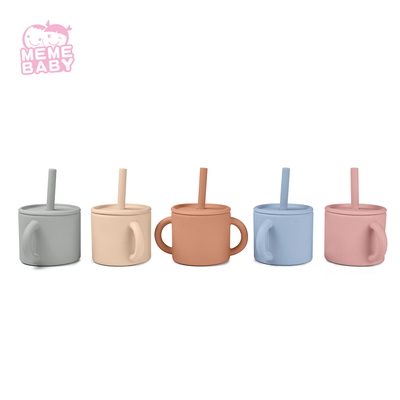 OEM Welcome Reusable Silicone Cup Large Capacity 220ML Durable With Handles