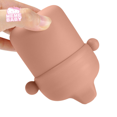 6oz BPA Free Leak Proof Silicone Baby Cup 6oz With Mouthpiece