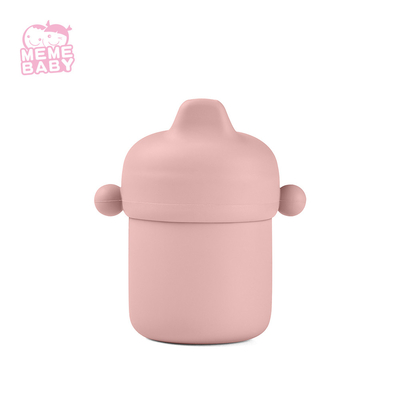Infant Training Non Slip Portable Silicone Cup 6oz With Lid