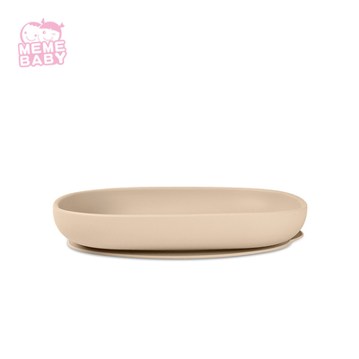CE Approval Nordic Silicone Dinner Plate Round Shape Customized Logo