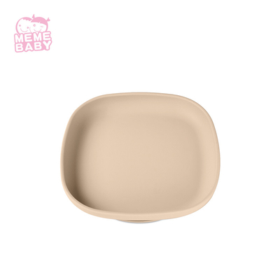 CE Approval Nordic Silicone Dinner Plate Round Shape Customized Logo