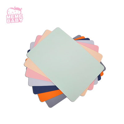 Reusable Non Slip Childrens Silicone Placemat Multiple Color Choices