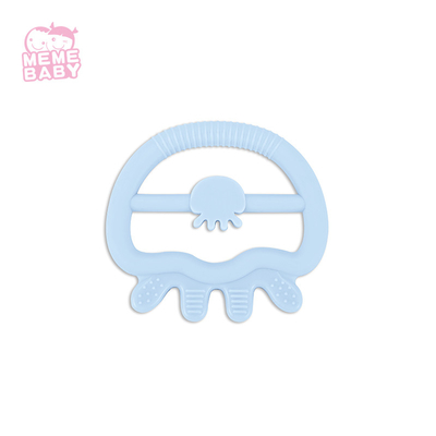 Cute Jellyfish Animal Baby Soft Silicone Teether For Infant Trainning