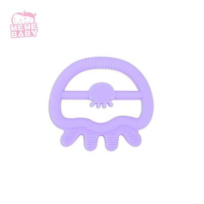 Cute Jellyfish Animal Baby Soft Silicone Teether For Infant Trainning