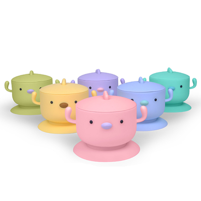 Chicken Shape Silicone Weaning Bowl BPA Free 230 Degree Temperature Resistance