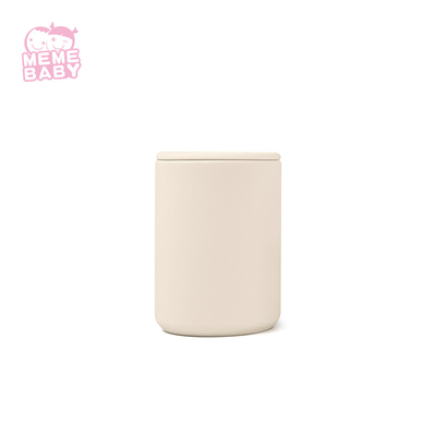 Reusable 100% Food Grade Silicone Sippy Cup 6m+ Non Spill With Straw