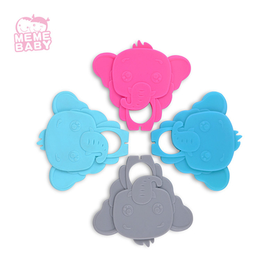Food Grade Reusable Elephant Teether Toy For Toddler Kid
