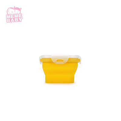 Leakproof Food Grade Silicone Tableware Set Collapsible Lunch Box Rectangle
