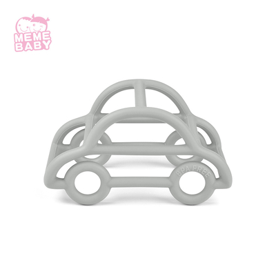 Food Grade Safe Soft Silicone Teether Chew Toy Gift Set Cute Car Shape