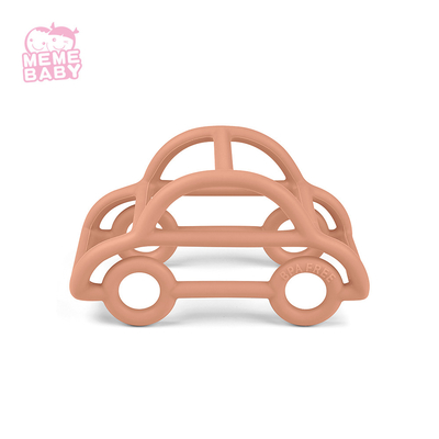 Food Grade Safe Soft Silicone Teether Chew Toy Gift Set Cute Car Shape