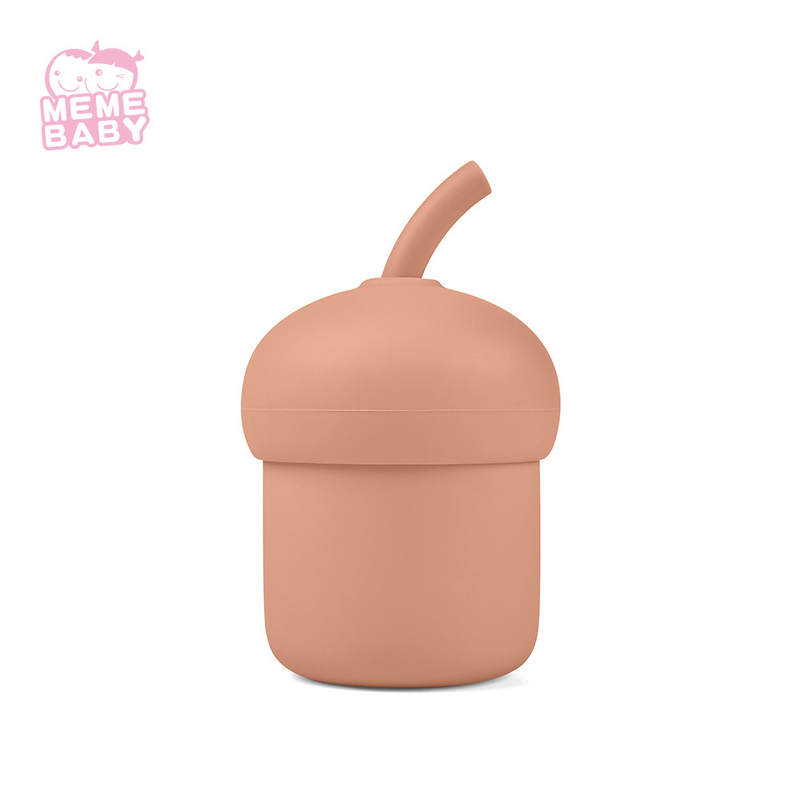 Food Grade Leakproof Silicone Baby Cup Children Drinking Water Training Cup