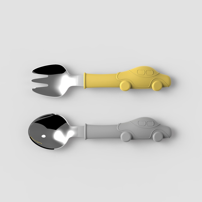 Dishwasher Safe Silicone Fork And Spoon Set