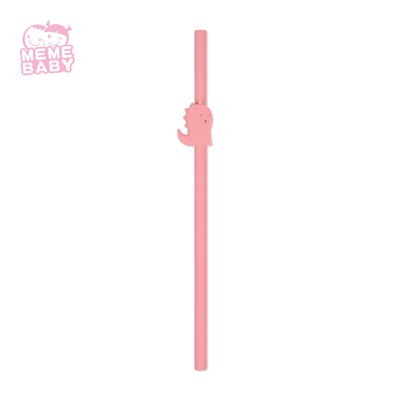 Silicone Straw Reusable Divided Animal Colorful Folding Long Thin Baby Ingant Kid